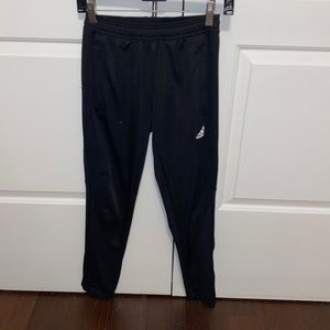 Boys adidas soccer pants with tapered legs & zipper cuffs. - M